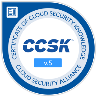 CCSK: Certificate of Cloud Security Knowledge (CSA)